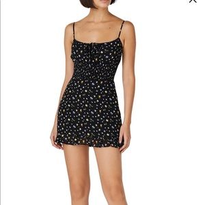 Reformation black mini dress